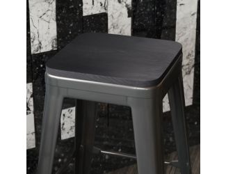 4PK Black Poly Resin Seats for Stools & Chairs
