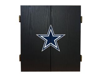 Dallas Cowboys Fan's Choice Dartboard Cabinet Set