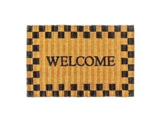Welcome Checked Entrance Mat