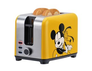 Mickey Mouse & Pluto 2-Slice Deluxe Toaster Yellow