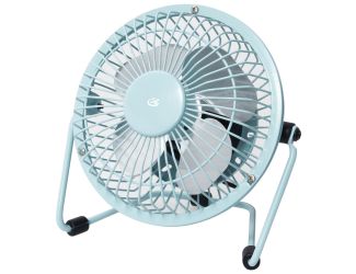 4" USB Powered Adjustable Personal Fan (Blue)