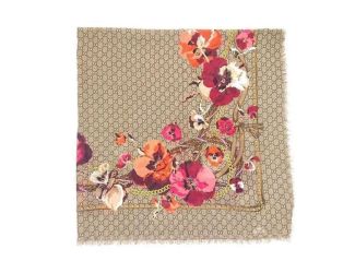 Wool GG Monogram Oversized Panshie Shawl