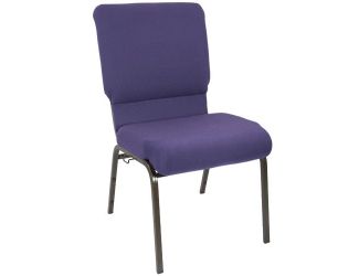 Eggplant Church Chair 18.5 in. Wide