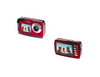 48MP Dual Screen Waterproof Digital Camera (Red)
