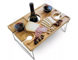 Indoor/Outdoor Folding Wine Picnic Table