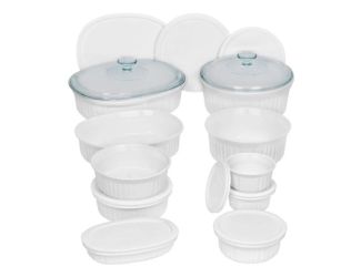 French White 20pc Ceramic Bakeware Set