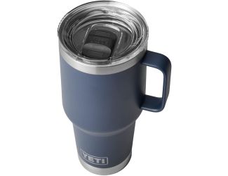 Yeti Rambler 30 oz Travel Mug, Navy w Magslider Lid