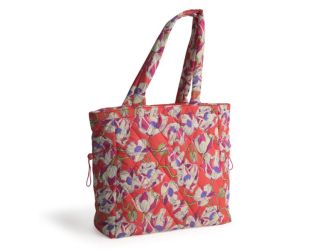 Original Zip Tote-Swirling Poppies-Featherweight