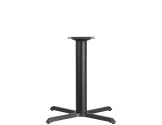 33" x 33" Restaurant Table X-Base with 4" Dia. Table Height Column