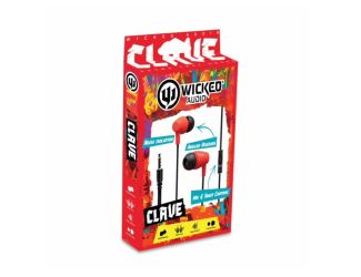 Wicked Audio Clave wired earbud-Red