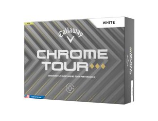 Chrome Tour Triple Diamond Golf Balls - White