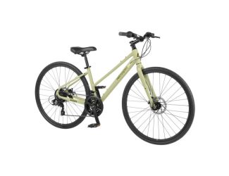 Atlas Fitness Hybrid Bike - Step Through 21-Speed Spring Green