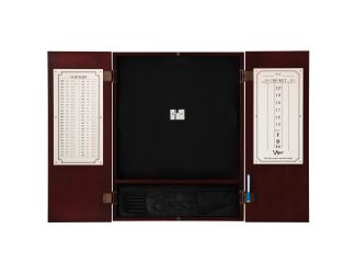 Viper Metropolitan Mahogany Steel Tip Dartboard Cabinet