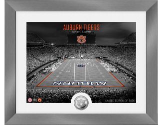 Auburn University Tigers Art Deco Stadium Silver Coin Photo Mint
