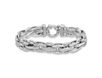 Sterling Silver Fancy Link Bracelet