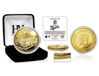 Detroit Tigers "Stadium" Gold Mint Coin