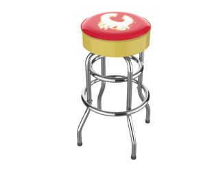Calgary Flames Chrome Bar Stool