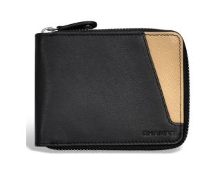 Iconic Leather Zip Around Wallet Size 5"x4"