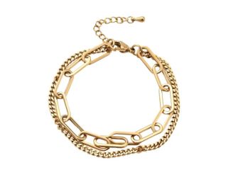 Double Chain Bracelet in Gold
