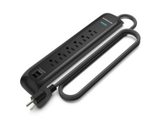 Monster Power Strip/Surge Protector 6 Outlets - Black