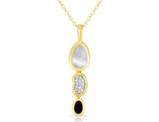 Mother of Pearl & Onyx Necklace