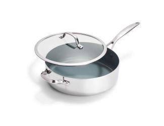 Valencia Pro 5qt Stainless Steel Nonstick Saute Pan w/ Lid