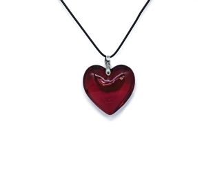 Oversized Swirling Heart Pendant Necklace