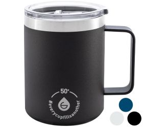 Drinkware: Everest Stainless Steel Insulated Mug 14 oz Black