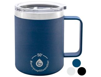 Drinkware: Everest Stainless Steel Insulated Mug 14 oz Mountain Blue