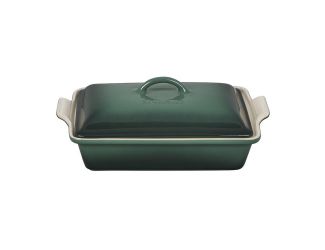 4qt Heritage Stoneware Covered Rectangular Casserole Artichaut