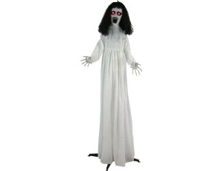 Life-Size Animatronic Demon Bride with Lights and Sound, Indoor or Covered Outdoor Halloween Decorat