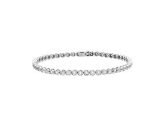 3 Carat Diamond Tennis Bracelet 14K Size 7"