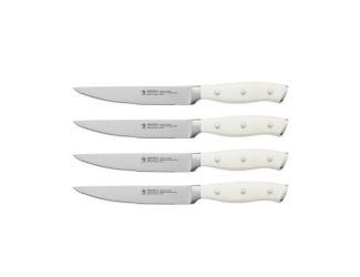 Forged Accent 4pc Steak Knife Set White