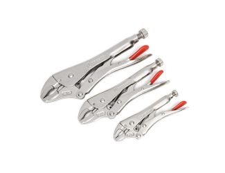 Crescent 3 Pc. Curved Jaw Locking Pliers  with Wire Cutter