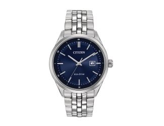 Men's Corso Eco-Drive Watch, SS with Blue Dial and Silver Accents