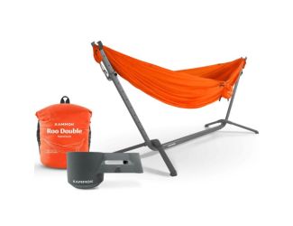Swiftlet Hammock Stand Bundle - Granite Grey Stand / Ember Orange Hammock
