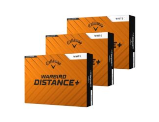 Warbird Distance+ Golf Balls - White - Three Dozen