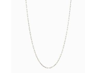 Delicate Paperclip Link Chain - Sterling Silver