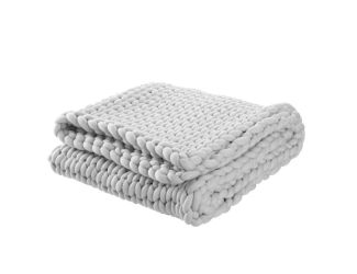 9lb Weighted Knit Blanket Gray