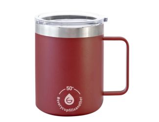 Drinkware: Everest Stainless Steel Insulated Mug 14 oz Cottage Red