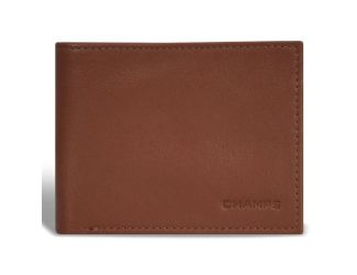 Onyx Leather Center Wing Wallet Size 4.25"x3.5"