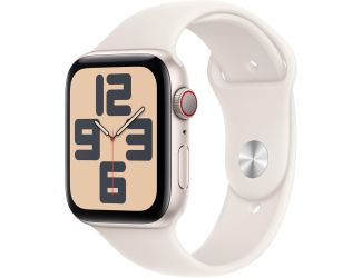 Apple Watch SE GPS + Cellular 44mm Starlight Aluminum Case with Starlight Sport Band - M/L