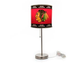 Chicago Blackhawks Chrome Lamp