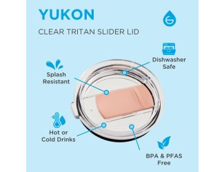 Yukon Rose Pink Lid 20 oz