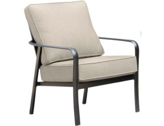 Cortino Commercial-Grade Aluminum Club Chair with Plush Sunbrella Cushions