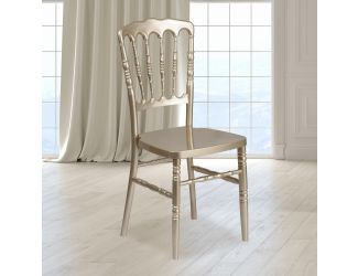 Gold Resin Stacking Napoleon Chair - Banquet and Event Furniture