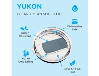 Yukon Mountain Blue Lid 20 oz