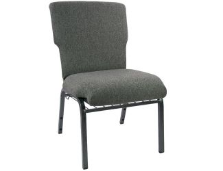 Charcoal Gray Discount Church Chair - 21 in. Wide