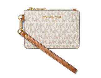 Small Logo Coin Wristlet - Vanilla