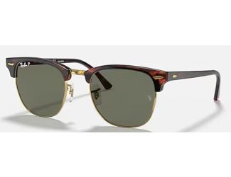 Ray-Ban Clubmaster Unisex Sunglasses Polarized Size 51-tortoise